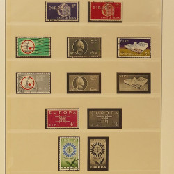 Collection timbres d'Irlande 1922-1980 oblitérés en album Lindner.