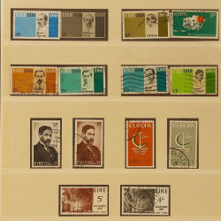 Collection timbres d'Irlande 1922-1980 oblitérés en album Lindner.
