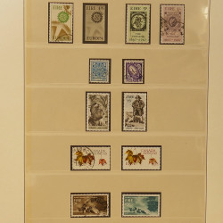 Collection timbres d'Irlande 1922-1980 oblitérés en album Lindner.