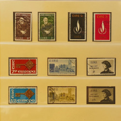 Collection timbres d'Irlande 1922-1980 oblitérés en album Lindner.