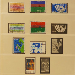 Collection timbres d'Irlande 1922-1980 oblitérés en album Lindner.