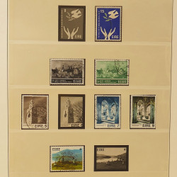 Collection timbres d'Irlande 1922-1980 oblitérés en album Lindner.