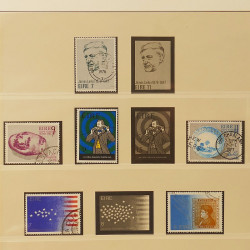 Collection timbres d'Irlande 1922-1980 oblitérés en album Lindner.