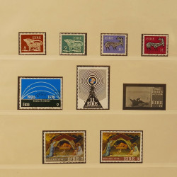 Collection timbres d'Irlande 1922-1980 oblitérés en album Lindner.