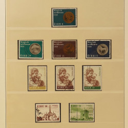 Collection timbres d'Irlande 1922-1980 oblitérés en album Lindner.
