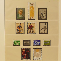 Collection timbres d'Irlande 1922-1980 oblitérés en album Lindner.