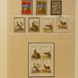 Collection timbres d'Irlande 1922-1980 oblitérés en album Lindner.