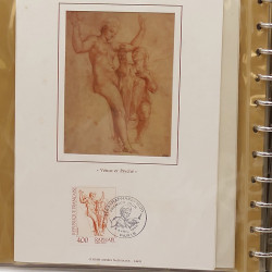 Collection documents premier jour lux soie Musée imaginaire de France en 2 albums Safe.