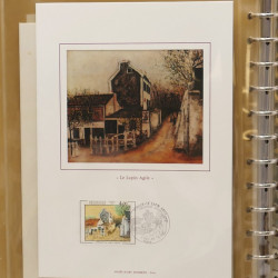 Collection documents premier jour lux soie Musée imaginaire de France en 2 albums Safe.