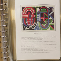 Collection documents premier jour lux soie Musée imaginaire de France en 2 albums Safe.