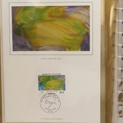 Collection documents premier jour lux soie Musée imaginaire de France en 2 albums Safe.