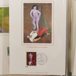 Collection documents premier jour lux soie Musée imaginaire de France en 2 albums Safe.