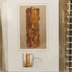 Collection documents premier jour lux soie Musée imaginaire de France en 2 albums Safe.