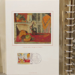 Collection documents premier jour lux soie Musée imaginaire de France en 2 albums Safe.