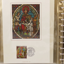 Collection documents premier jour lux soie Musée imaginaire de France en 2 albums Safe.