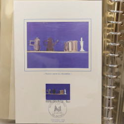 Collection documents premier jour lux soie Musée imaginaire de France en 2 albums Safe.