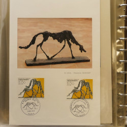 Collection documents premier jour lux soie Musée imaginaire de France en 2 albums Safe.