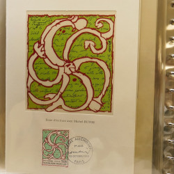 Collection documents premier jour lux soie Musée imaginaire de France en 2 albums Safe.