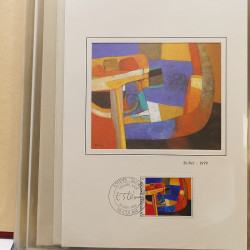 Collection documents premier jour lux soie Musée imaginaire de France en 2 albums Safe.