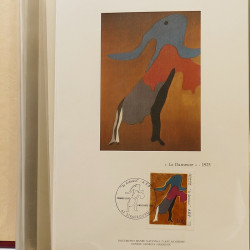 Collection documents premier jour lux soie Musée imaginaire de France en 2 albums Safe.