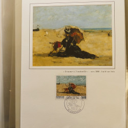 Collection documents premier jour lux soie Musée imaginaire de France en 2 albums Safe.