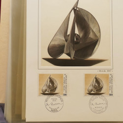 Collection documents premier jour lux soie Musée imaginaire de France en 2 albums Safe.