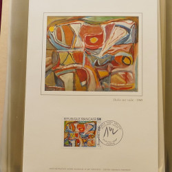 Collection documents premier jour lux soie Musée imaginaire de France en 2 albums Safe.