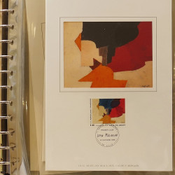 Collection documents premier jour lux soie Musée imaginaire de France en 2 albums Safe.