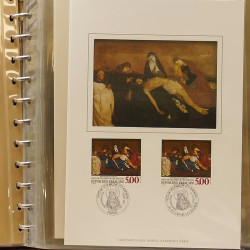 Collection documents premier jour lux soie Musée imaginaire de France en 2 albums Safe.