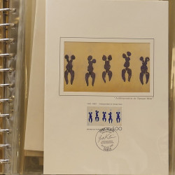 Collection documents premier jour lux soie Musée imaginaire de France en 2 albums Safe.