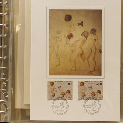 Collection documents premier jour lux soie Musée imaginaire de France en 2 albums Safe.