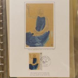 Collection documents premier jour lux soie Musée imaginaire de France en 2 albums Safe.