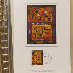 Collection documents premier jour lux soie Musée imaginaire de France en 2 albums Safe.