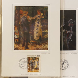 Collection documents premier jour lux soie Musée imaginaire de France en 2 albums Safe.