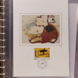 Collection documents premier jour lux soie Musée imaginaire de France en 2 albums Safe.