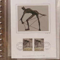 Collection documents premier jour lux soie Musée imaginaire de France en 2 albums Safe.