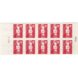 Carnet de 10 timbres Marianne de Briat - Sagem N°2807-C2.
