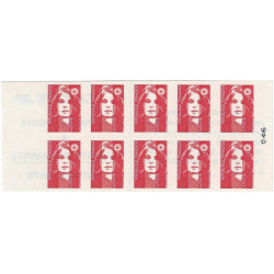 Carnet de 10 timbres Marianne de Briat N°2874-C1.