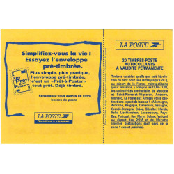 Carnet de 20 timbres Marianne de Briat N°2874-C9.