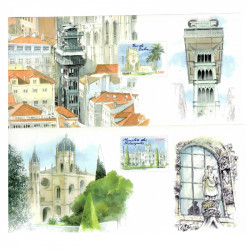 Blocs souvenirs N°38-43 Capitale Européenne Lisbonne neuf**.