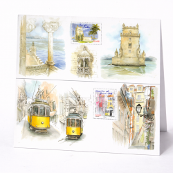 Blocs souvenirs N°38-43 Capitale Européenne Lisbonne neuf**.