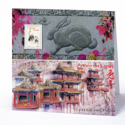 Bloc souvenir N°57 Année du lapin neuf**.