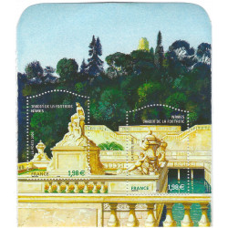 Bloc feuillet de timbres N°84 Jardins de France neuf**.