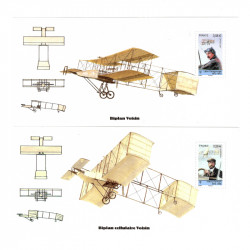 Blocs souvenirs N°49-54 Les pionniers de l'aviation neuf**.