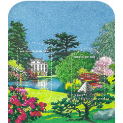 Bloc feuillet de timbres N°95 Jardins de France neuf**.
