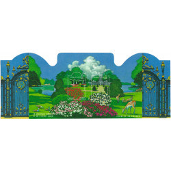 Bloc feuillet de timbres N°108 Jardins de France neuf**.