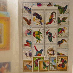 Vrac massif de timbres du monde neufs et oblitérés en un carton.