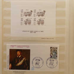 Vrac massif de timbres du monde neufs et oblitérés en un carton.