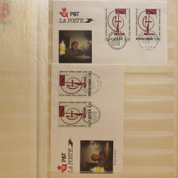 Vrac massif de timbres du monde neufs et oblitérés en un carton.