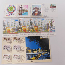 Vrac massif de timbres du monde neufs et oblitérés en un carton.